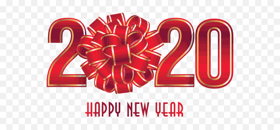 Text Red Font For Happy New Year 2020 - Happy New Year 2020 Png,New Pngs