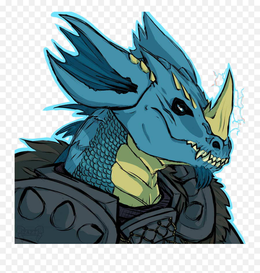 Vragh The Tempest Cleric By Zazi - Fur Affinity Dot Net Blue Dragonborn Tempest Cleric Png,Cleric Icon