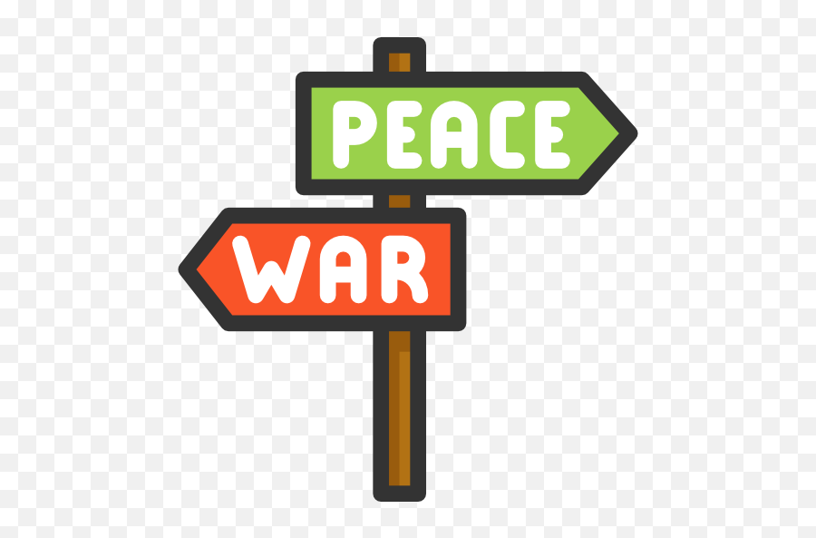 Panel Pointer Direction War Peace Signaling Icon - Peace War Icon Png,War Icon Png
