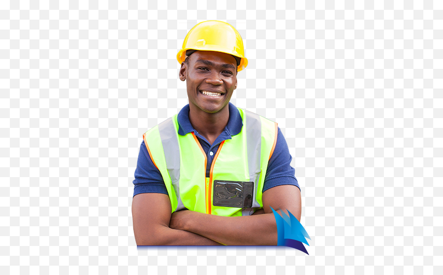 Download Hd Our Service Solutions Are Customised According - Construction Worker African American Png,Construction Worker Png