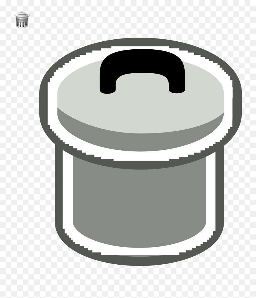 Trash Can Svg Vector Clip Art - Svg Clipart Serveware Png,Black Trash Can Icon