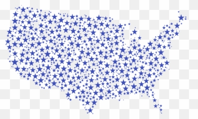 Free Photo Blue United States Usa Map Land America Stars - In png
