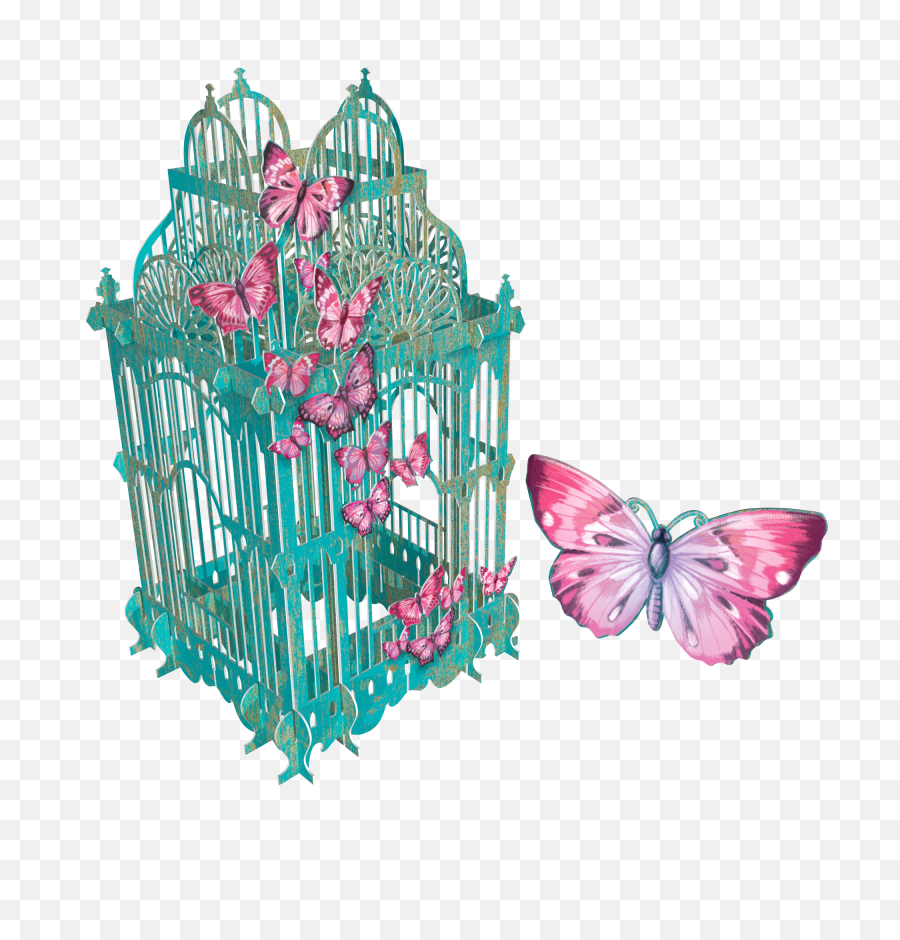 Download Blue Butterfly Cage - Full Size Png Image Pngkit Butterfly Out Of Cage,Blue Butterflies Png