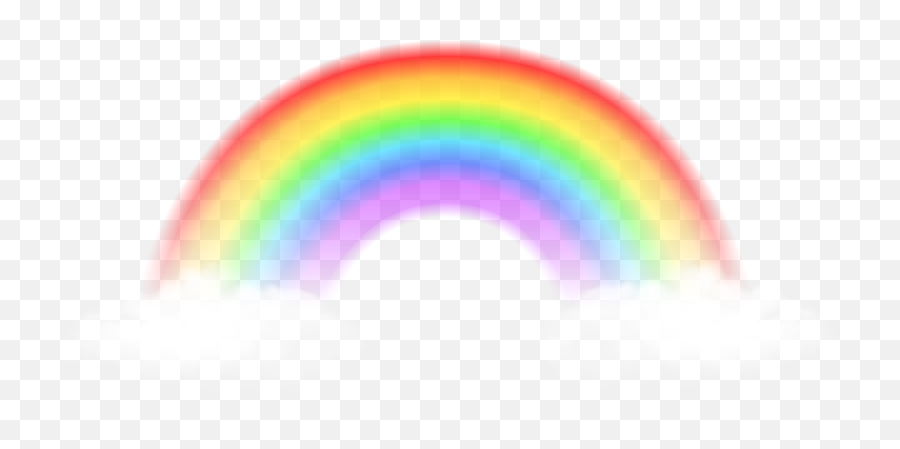 Rainbow With Clouds Transparent Image Png