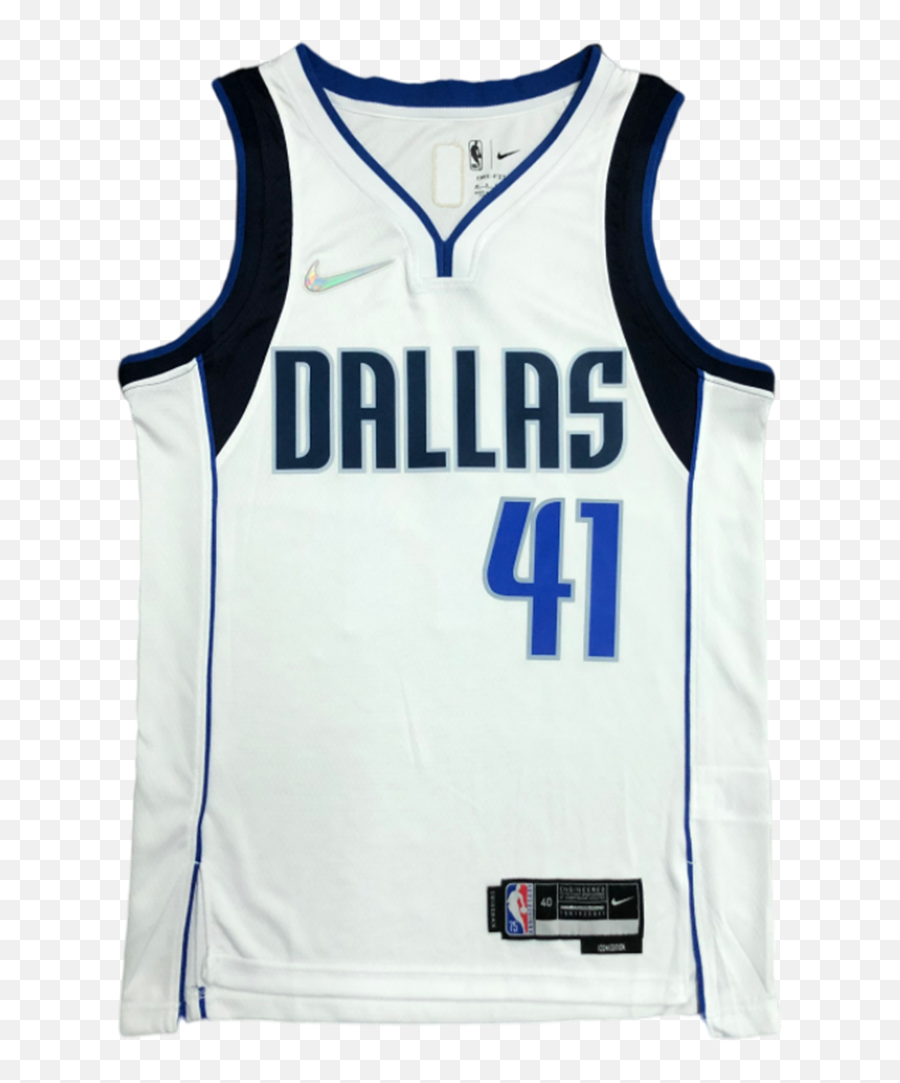 Nba Swingman Jersey Dirk Nowitzki 41 Dallas Mavericks Icon - Dallas Mavericks Png,Nba Icon
