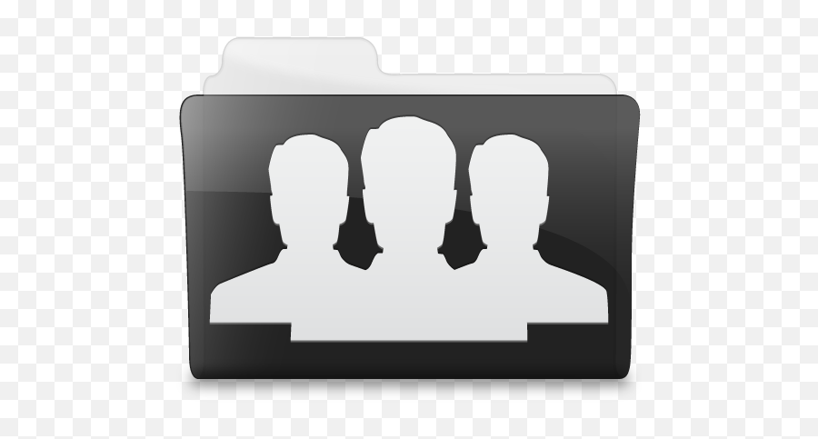 Folder Group Icon - Black Icons Softiconscom Silhouette Png,Grup Icon