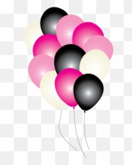 Paris Png Images In Collection - Pink And Black Balloons Png,Paris Png