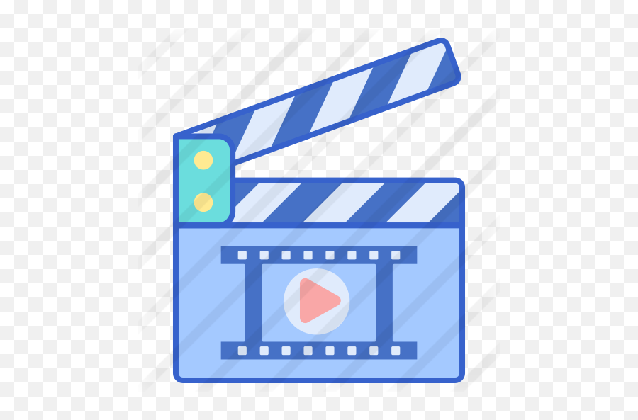 Clapperboard - Free Social Media Icons Emblem Png,Clapper Board Png