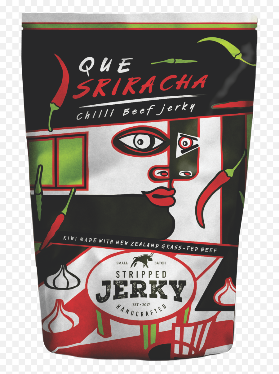 Que Sriracha Stripped Jerky - Coffee Png,Sriracha Png