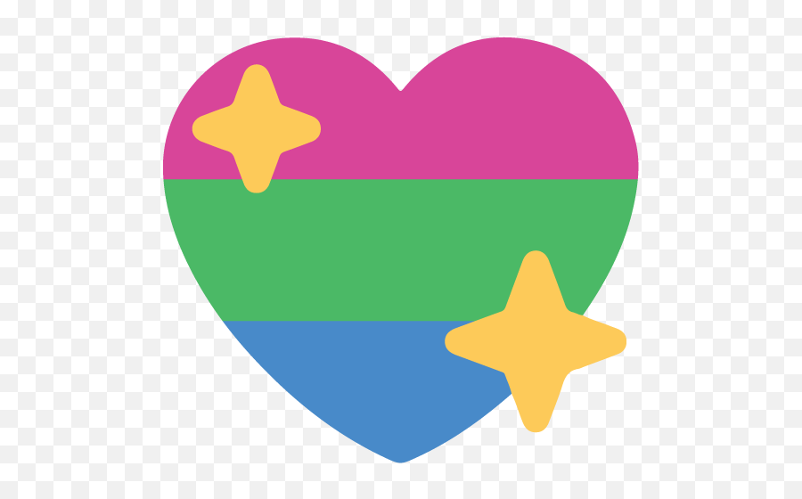 Polysexualtwitter - Polysexual Heart Emoji Png,Polysexual Flag Anime Icon