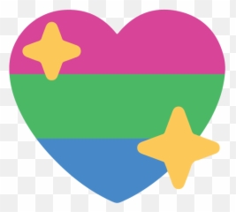 Polysexualtwitter - Polysexual Heart Emoji png