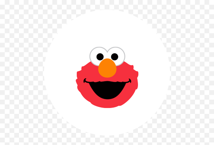 Sesame Street Elmo Face Birthday Edible - Sesame Street Png,Elmo Transparent