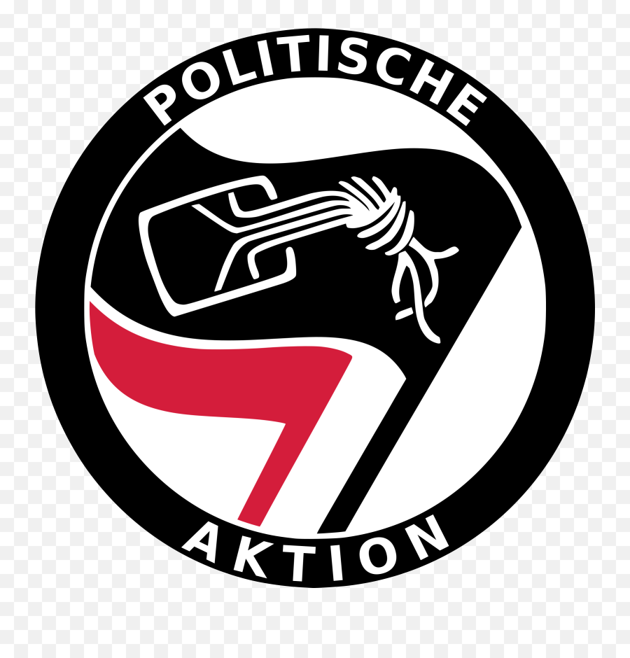Antifa Flag Black Transparent Png - Logo Anti Fascist Action,Black Flag Png