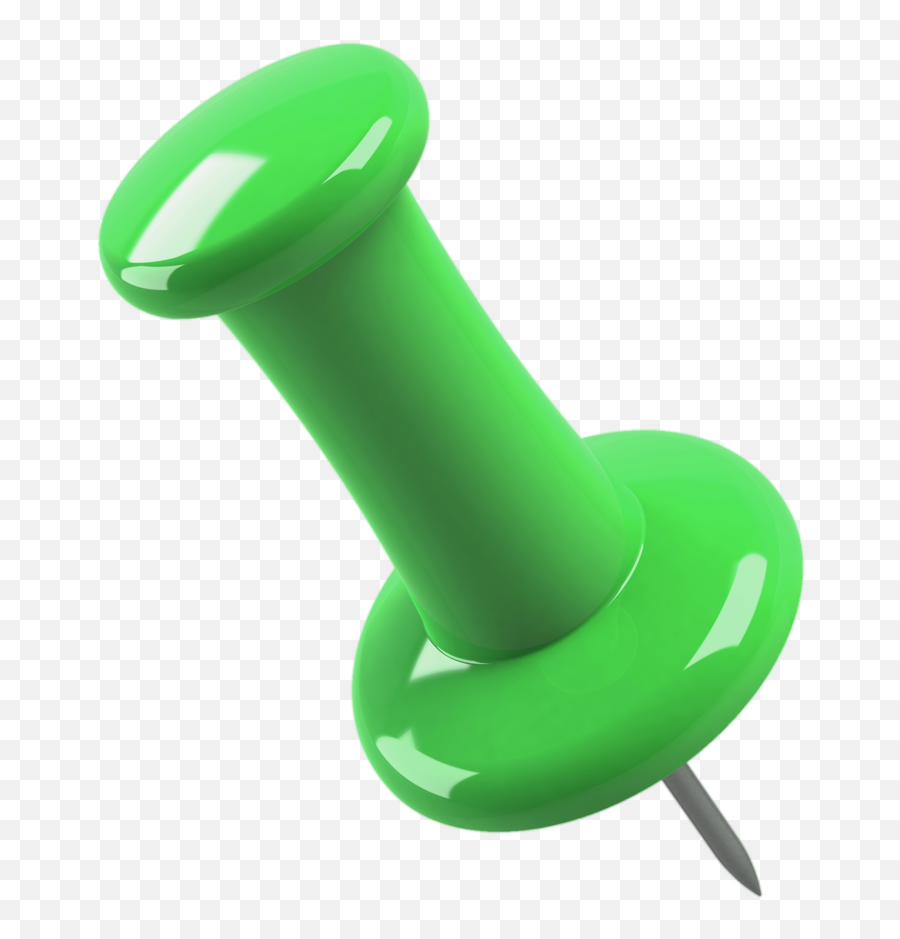 Green Pushpin Transparent Background - Green Push Pin Transparent Png,Push Pin Transparent Background