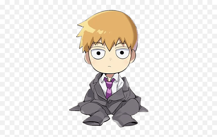 Mp100 - Telegram Sticker English Png,Reigen Arataka Icon