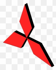 Mitsubishi Logo 3d Cad Model Library Grabcad Png