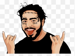 Post Malone Face Tattoos Png