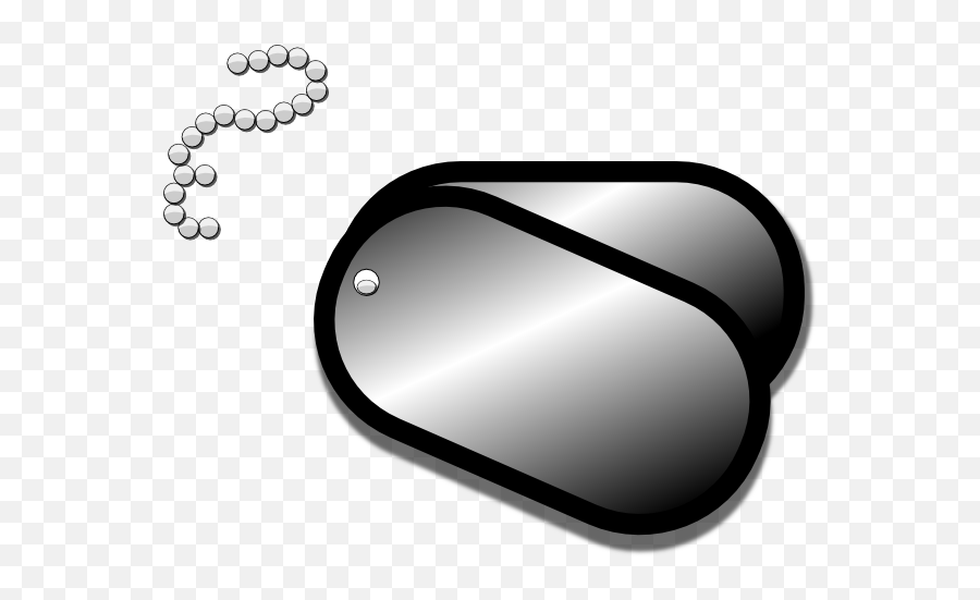 Dog Tags Clip Art - Vector Clip Art Online Transparent Dog Tags Clipart Png,Dog Tags Png