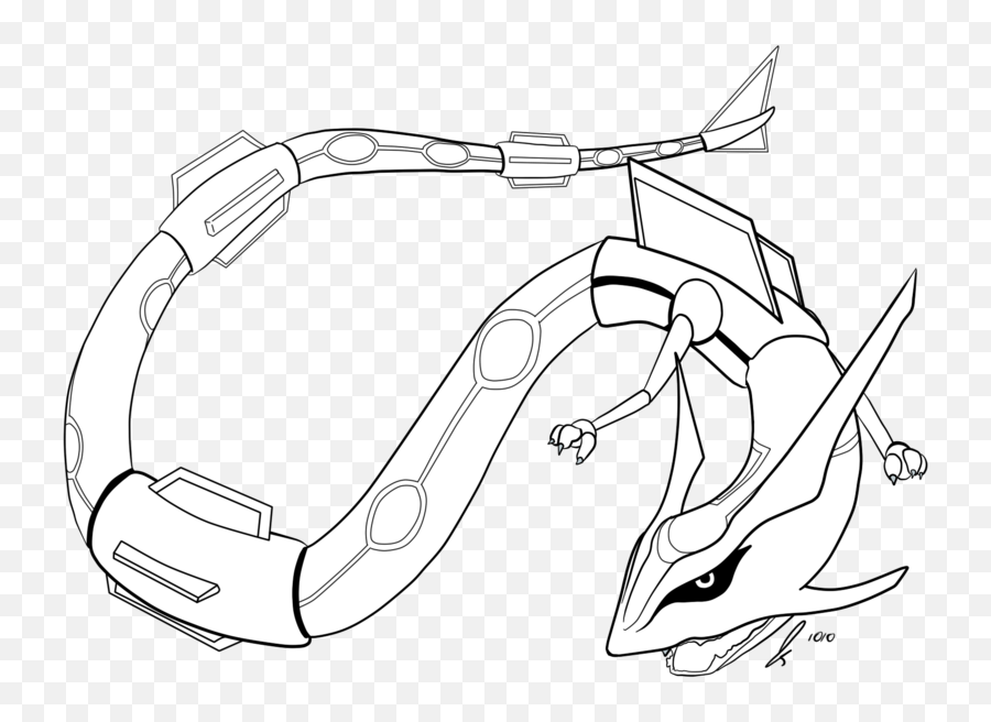 Free Pokemon Rayquaza Coloring Pages Download Clip Art - Sketch Png,Rayquaza Png