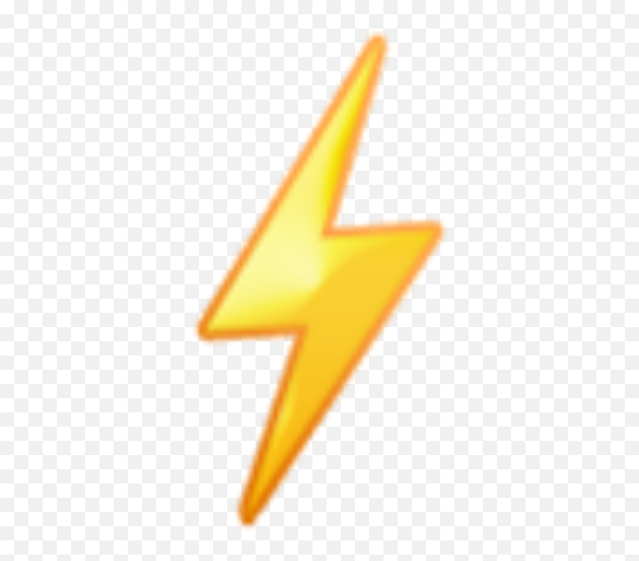 Lightning Emoji Transprent Png Yellow