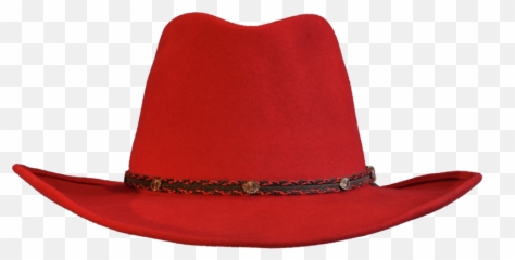 Download Red Wool Felt Cowboy Hat - Cartoon png