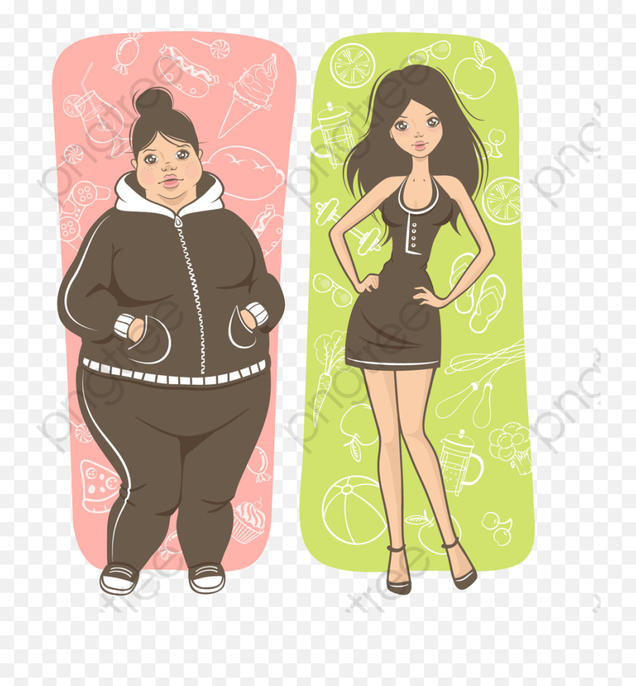 Download Free Png Fat Or Thin Women - Fat And Slim Girls,Fat Png