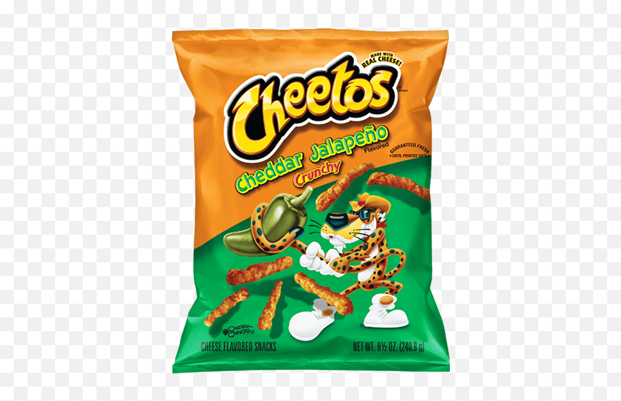 Cheese Flavored Snacks - Jalapeno Cheddar Cheetos Png,Cheetos Png