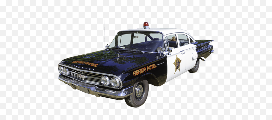 1960 Chevrolet Biscayne Police Car Shower Curtain - 1960 Police Car Png,Police Car Png