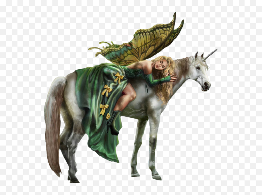 Fairy - Fairy On A Horse,Unicorn Png Images