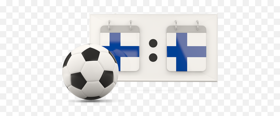 Football With Scoreboard Illustration Of Flag Finland - Flag Png,Scoreboard Png