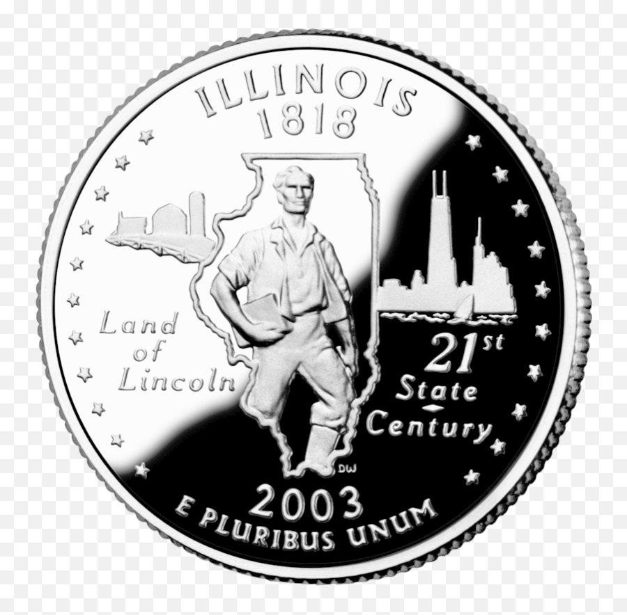 Illinois State Quarters - Louisiana State Quarter 2002 Png,Illinois Png
