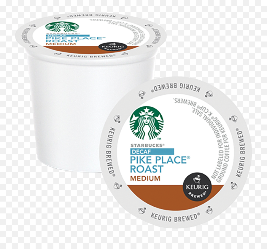 Starbucks Coffee K - Cups Decaf Pike Place Medium Roast Starbucks New Logo 2011 Png,Starbucks Cup Transparent Background