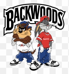 Z164 Backwoods Bunny And Taz Sticker - Rick And Morty Backwood Sticker Png,Backwoods Png