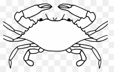 Black And White Picture Of Crab Jpg - Cartoon Blue Crab Drawing Png,Crabs Png