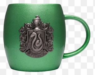 Slytherin Metallic Crest Ceramic Mug - Harry Potter Slytherin Mugs Png,Slytherin Png