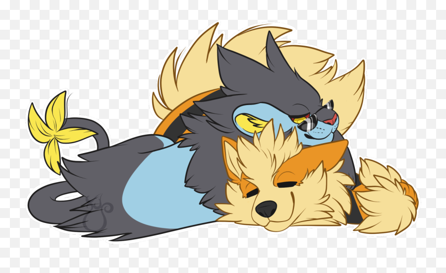 Luxray U0026 Arcanine - Luxray And Arcanine Png,Arcanine Png