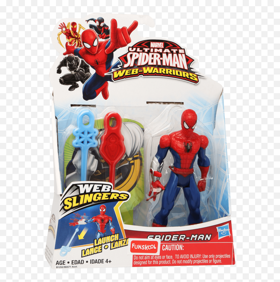 Download Boys Spider Man With Web Slinger Action Figure Toy - Spider Man Web Slinging Toy Png,Ultimate Spider Man Logo