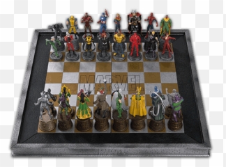 Marvel Chess Collection Eaglemoss - Marvel Chess Set Png,Chess Board Png