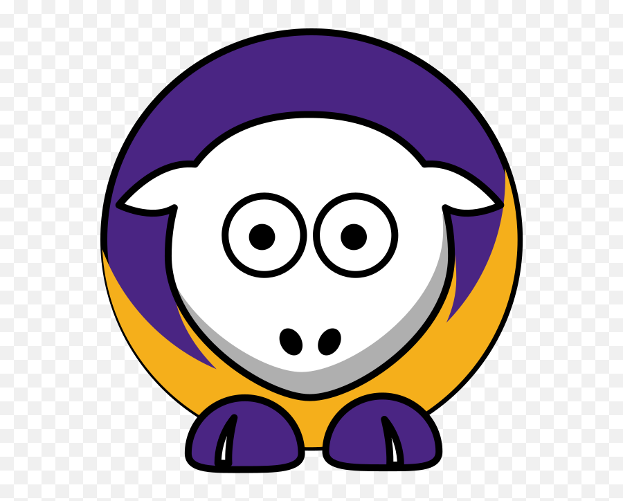 Sheep La Lakers Team Colors Clip Art Icon And Svg - Svg Clipart Cal State Fullerton Titans Png,Lakers Png