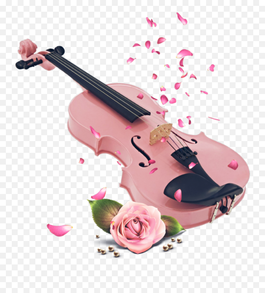 Violin Pink Aesthetic Sticker By Taylor Lynn - Girly Png,Violin Transparent Background