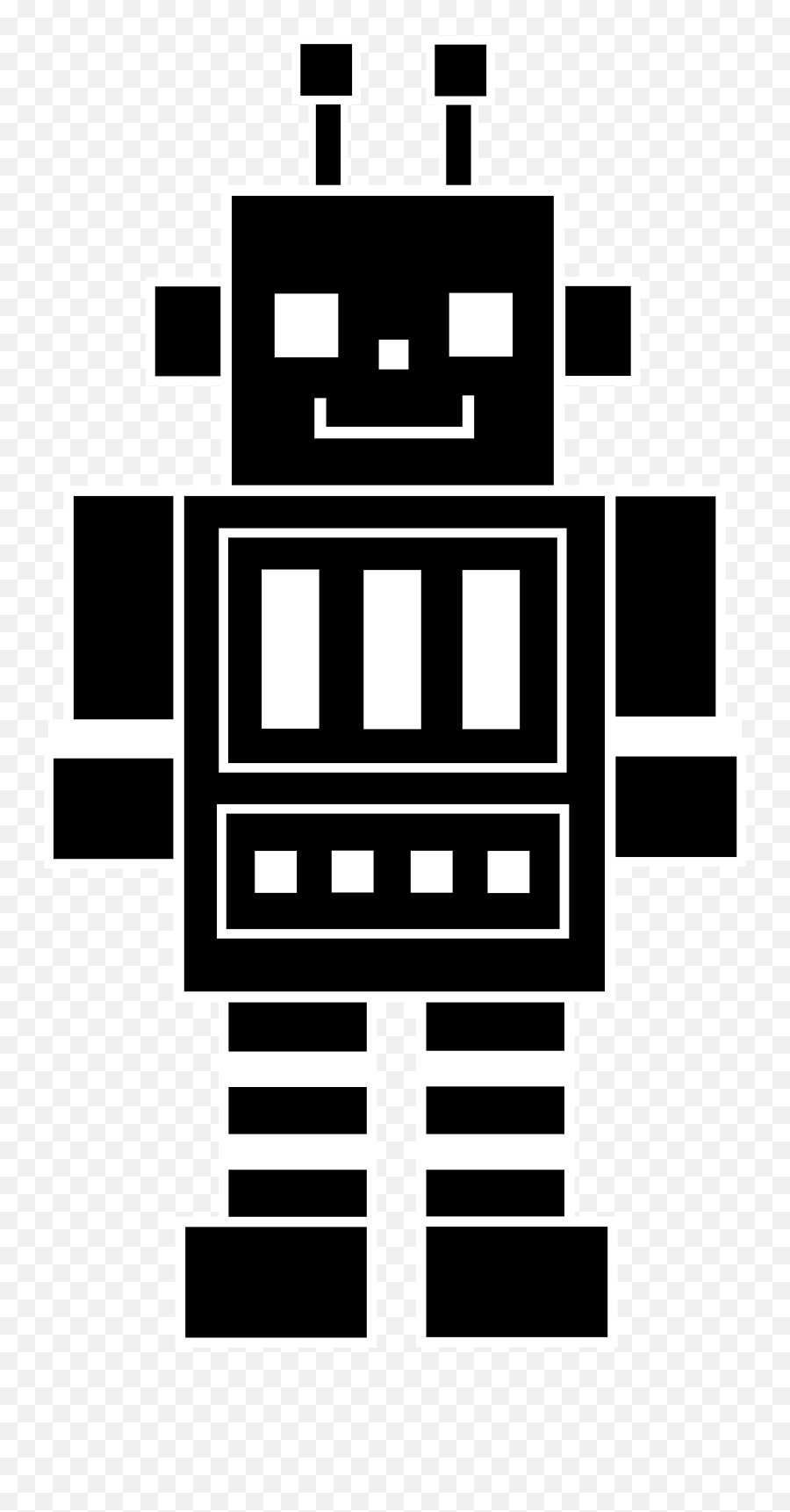 Download Black Robot Silhouette - Robotics Black And White Robot Clipart Black And White Png,Robot Clipart Png