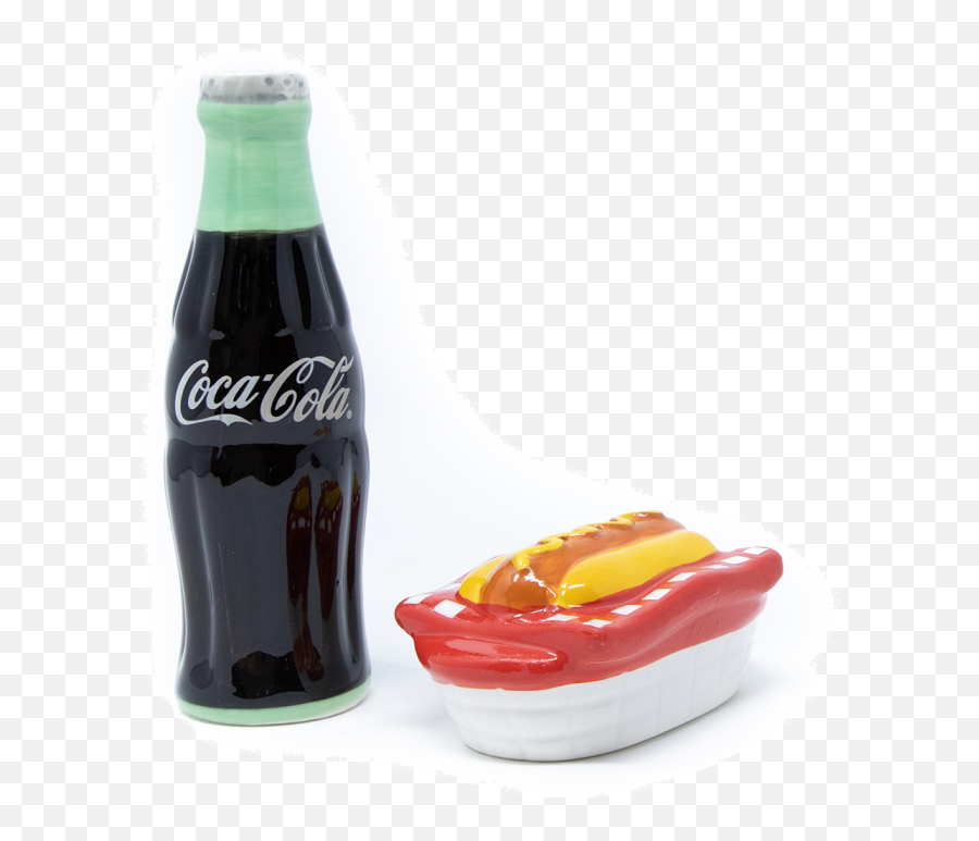 Coca - Cola Bottle And Hot Dog Salt U0026 Pepper Shakers Coca Cola Png,Salt Shaker Png
