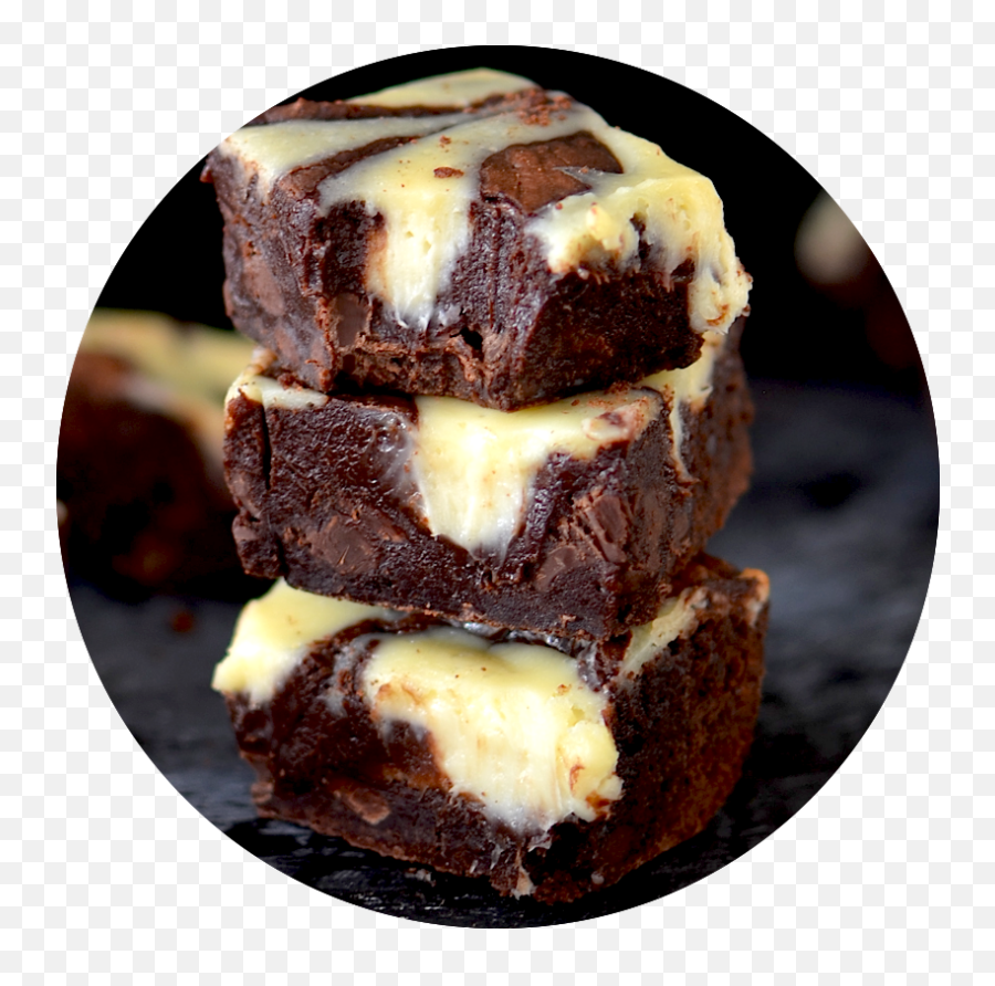 Cheesecake Swirled Fudge Brownies Brownie Recipe - Chocolate Brownie Png,Brownies Png