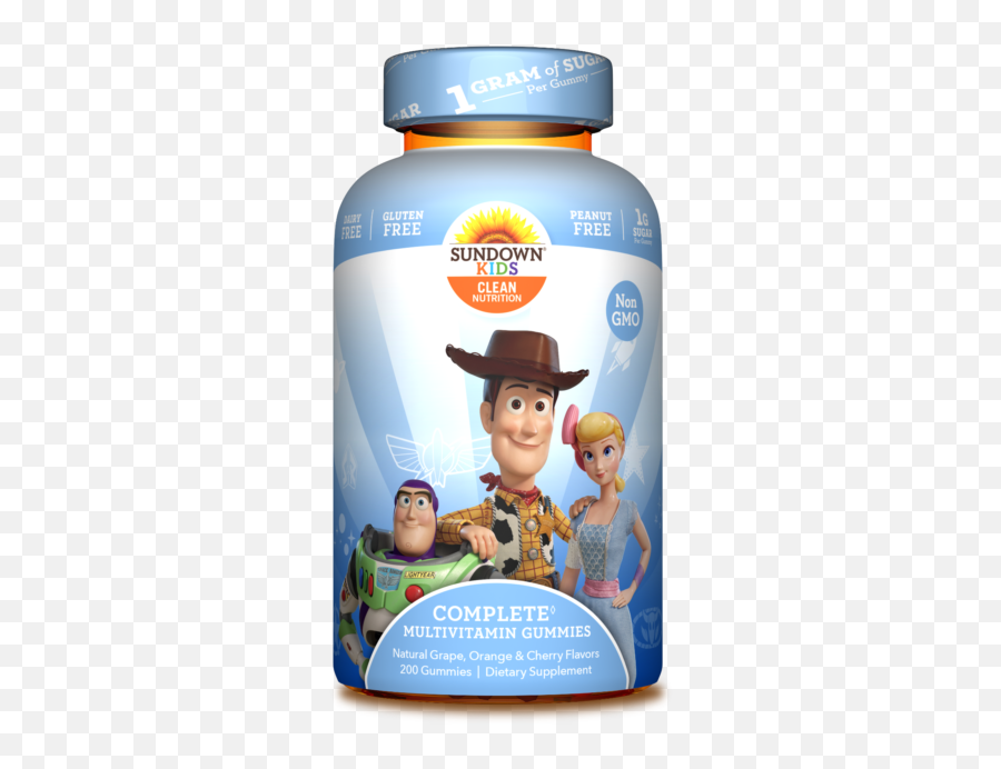 Sundown Naturals Kids Complete Multivitamin Gummies Toy Story 4 Grape Orang - Sundown Vitamins Toy Story Png,Toy Story 4 Png