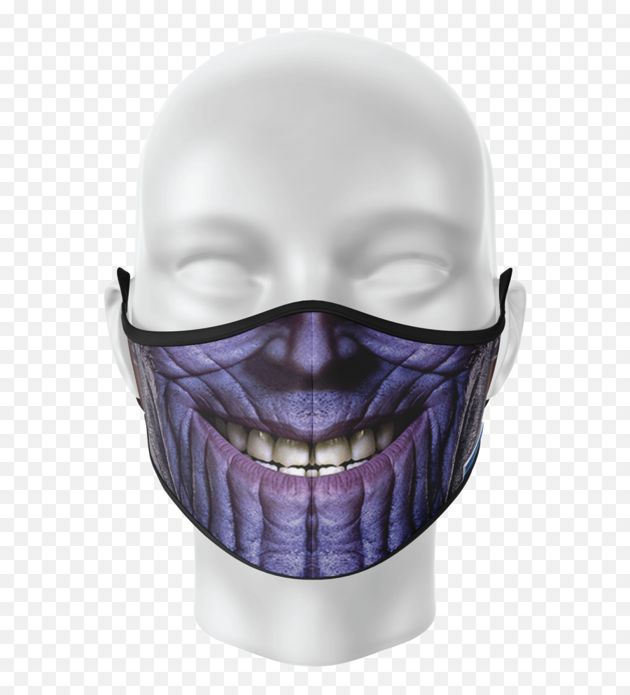 Heroes Face Covers - French Bulldog Face Mask Png,Thanos Face Png