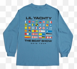 Flagsu0027 Long Sleeve Lil Yachty Tour Merch - Lil Yachty Flag Shirt Png,Lil Yachty Transparent