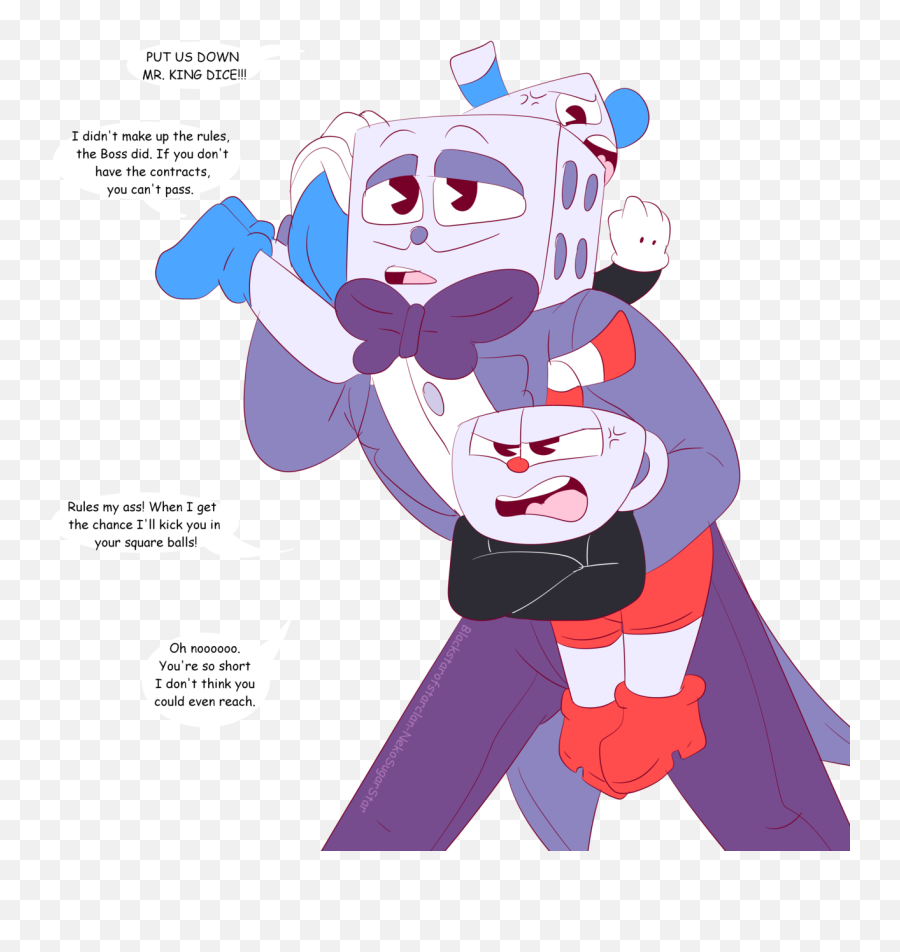 Cuphead Mugman And King Dice - Cuphead Full Size Png You Shall Not Pass Among Us,Cuphead Transparent