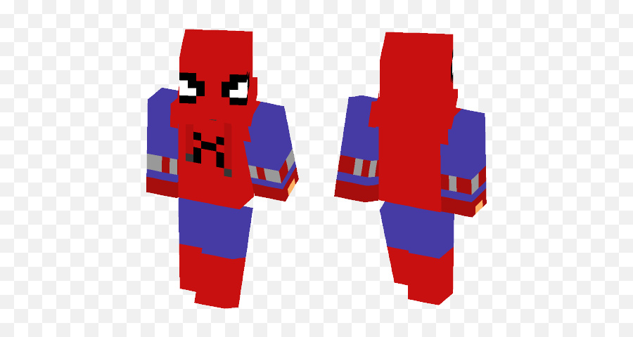 Download Spider - Man Homecoming Homemade Suit Minecraft Skin Scp Guard Minecraft Skin Png,Spider Man Homecoming Logo