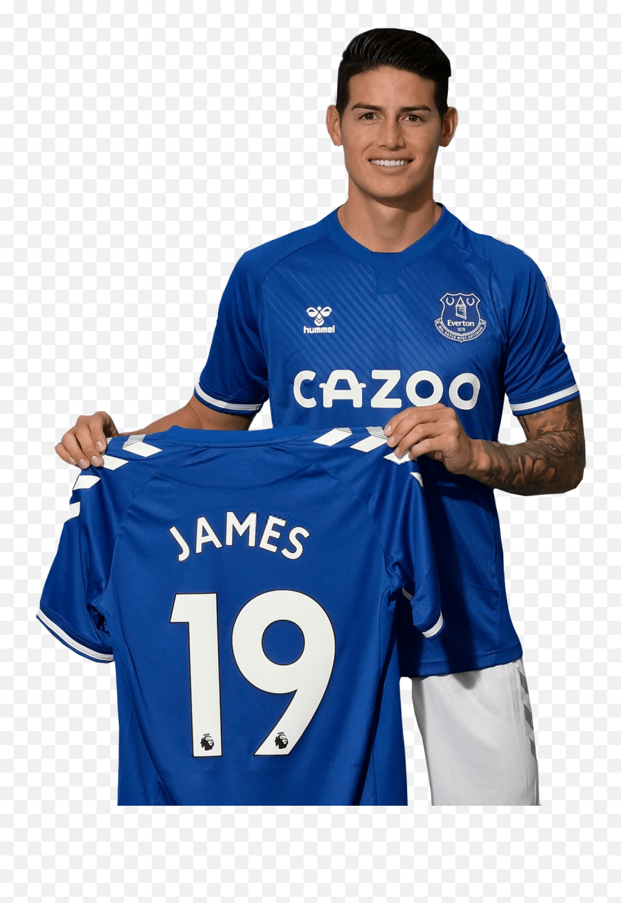 James Rodriguez Football Render - James Rodriguez Everton Shirt Png,James Rodriguez Png