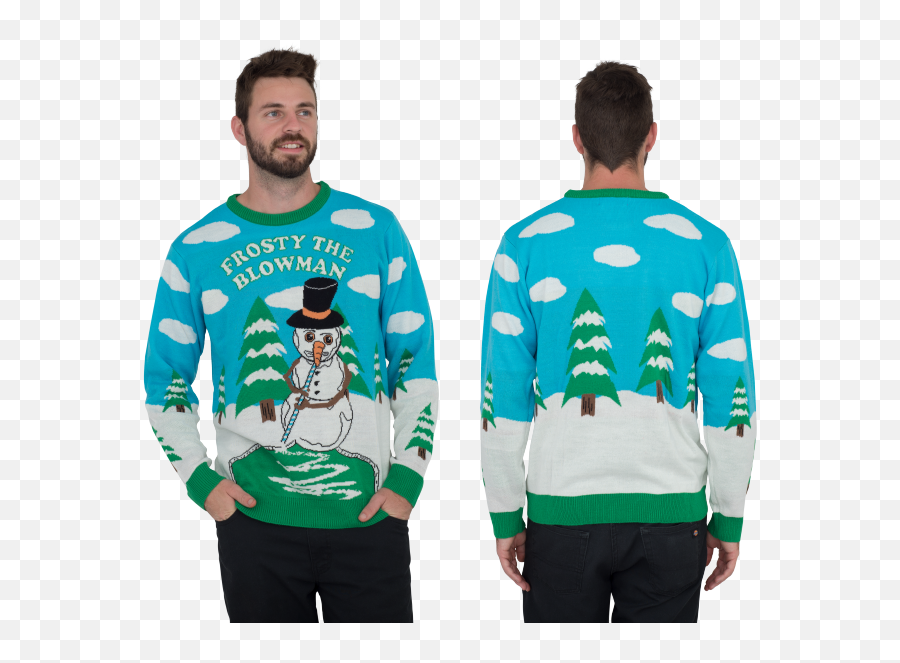 Frosty The Blowman Snowman Ugly - Frosty The Blowman Christmas Sweater Png,Ugly Christmas Sweater Png